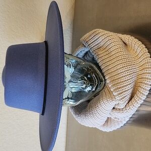 Western Wide Brim Fedora Pork Pie Felt Hat NWT